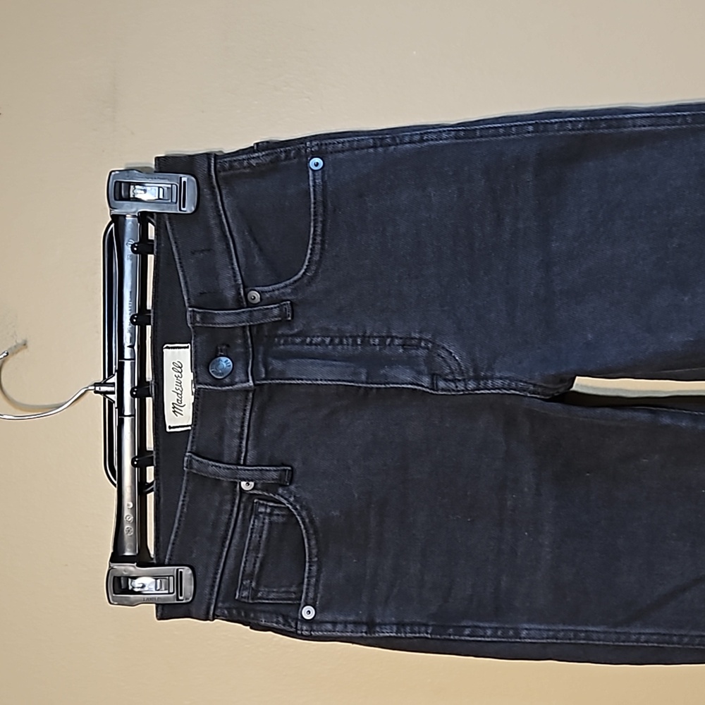 NWT Madewell 10" High-Rise Skinny Black Jeans - Picture 5 of 12